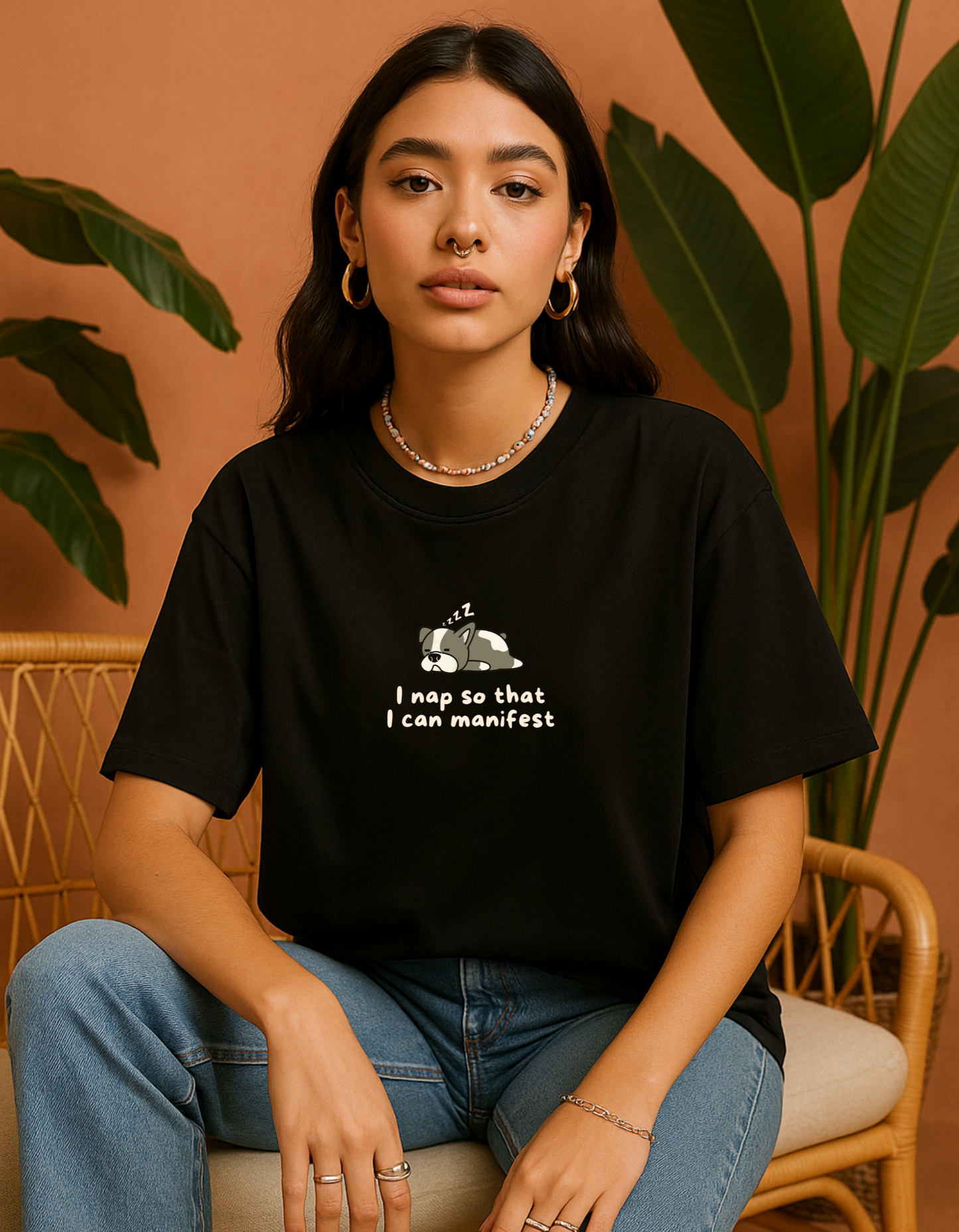 I Nap So That I Can Manifest Oversized T-shirt