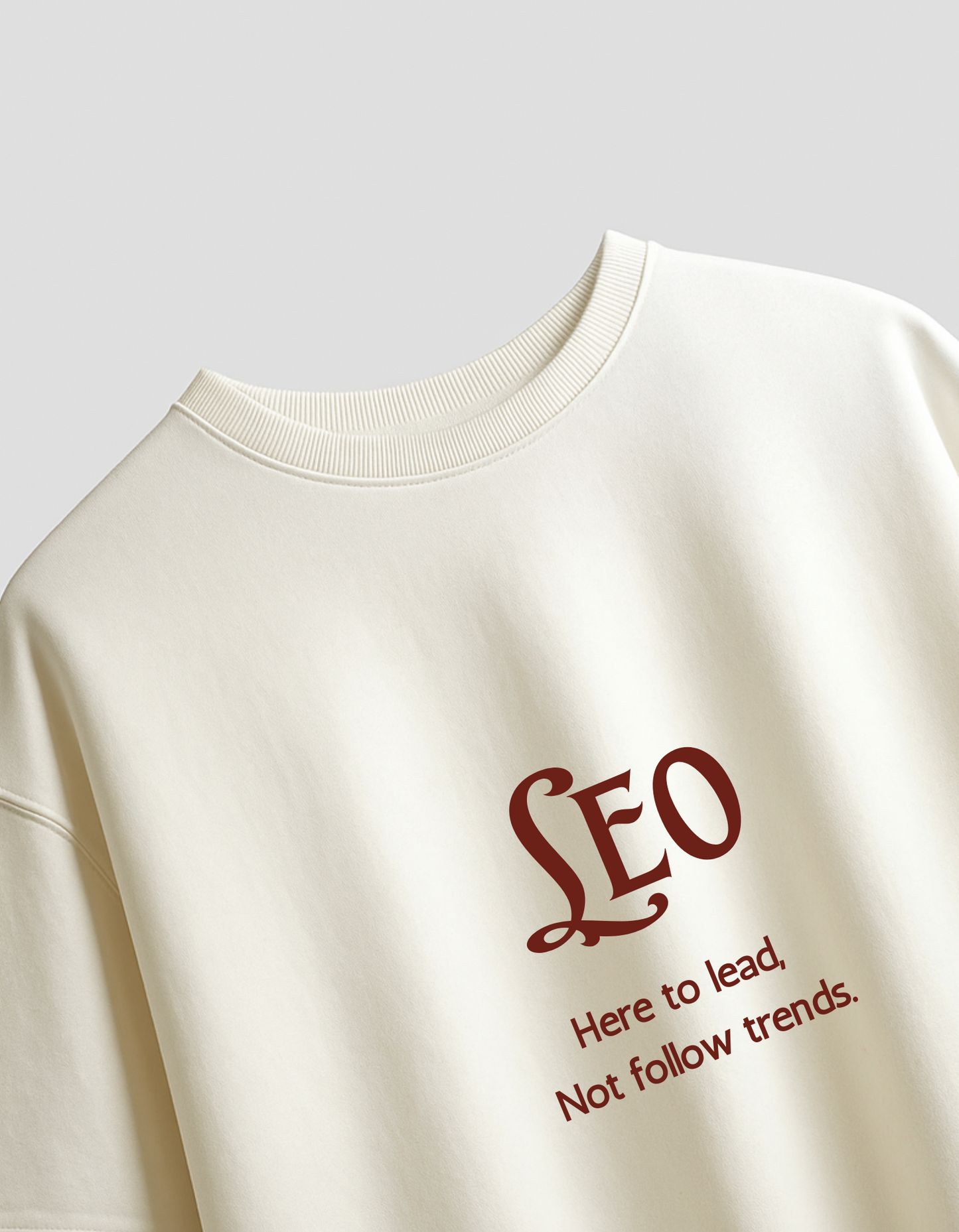 सब लिखा हुआ है – Zodiac Off White Oversized T-shirt