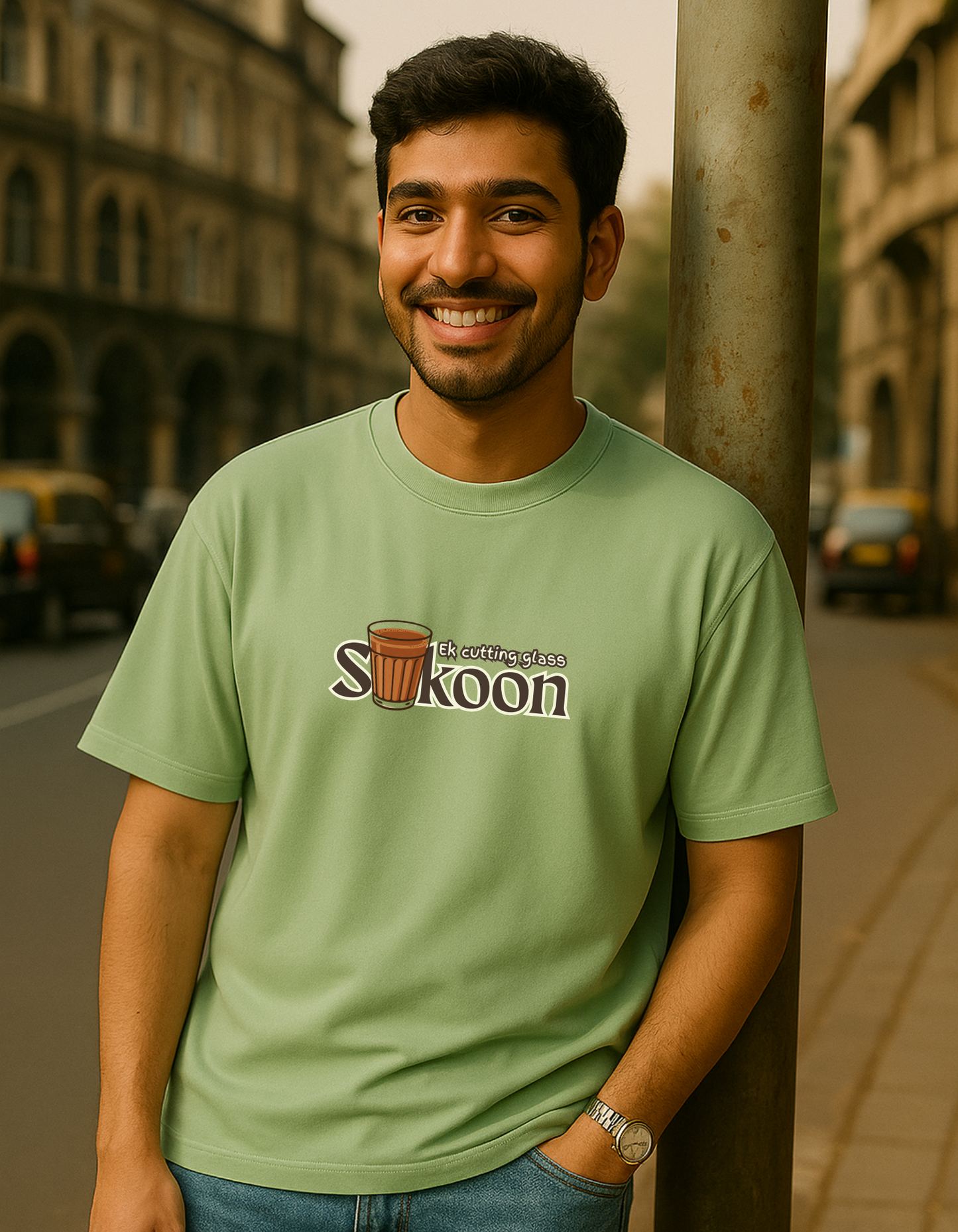Chai is my Sukoon Oversized T-shirt