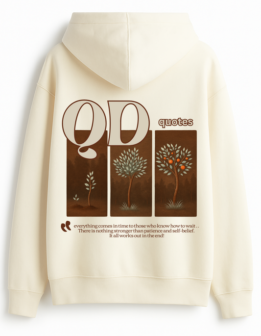 Sabr Oversized Hoodie - Front and Back