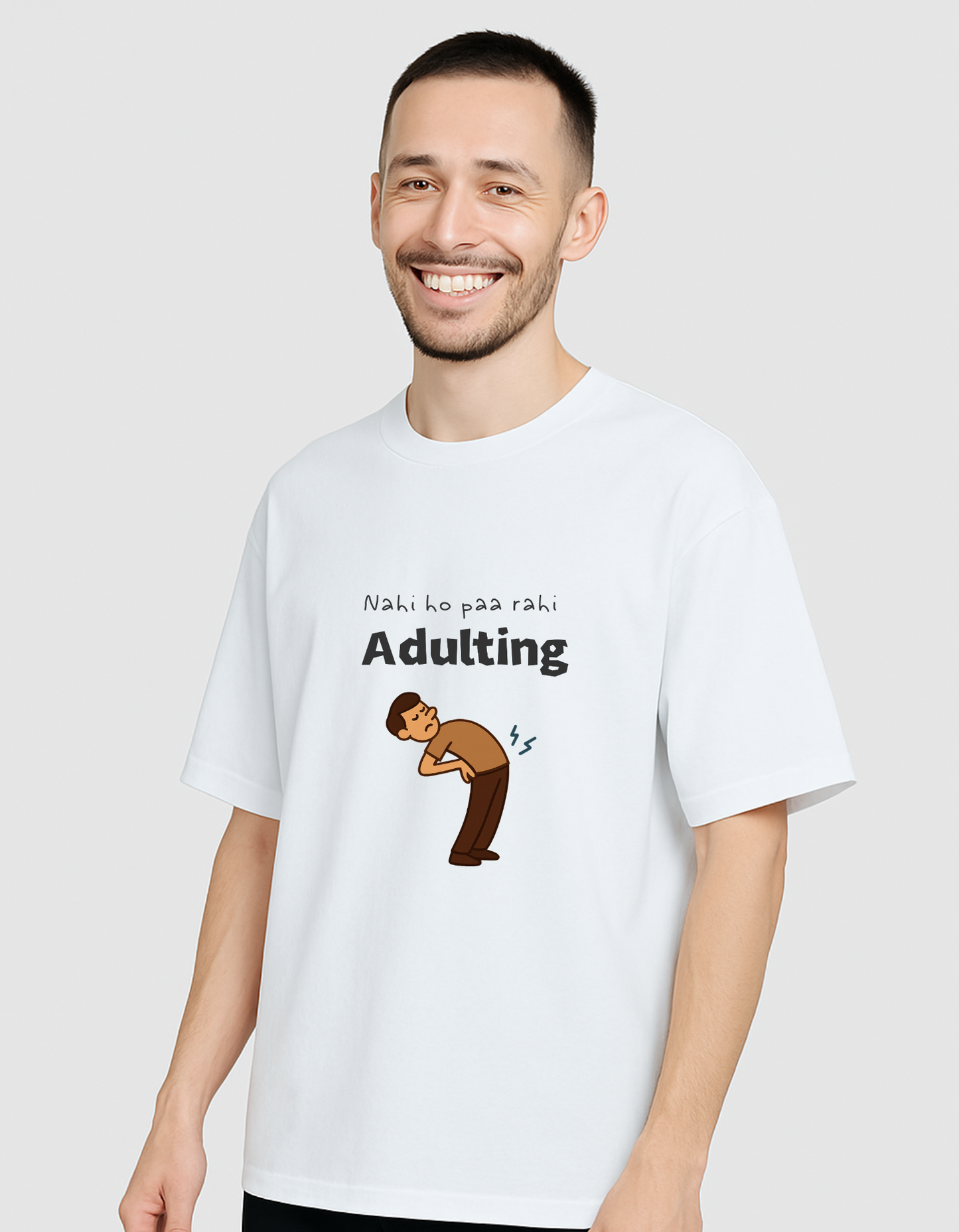 Nahi Ho Paa Rahi Adulting Men Edition Oversized T-shirt