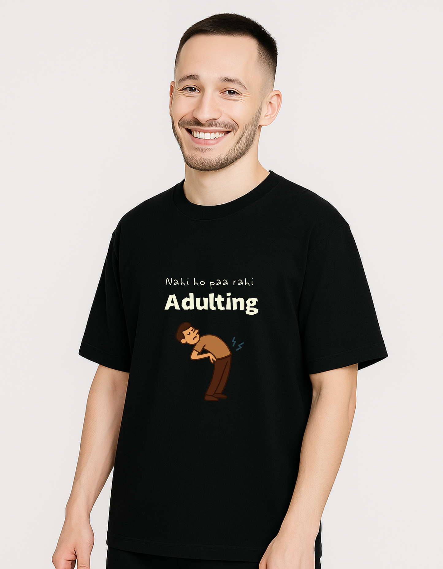 Nahi Ho Paa Rahi Adulting Men Edition Oversized T-shirt