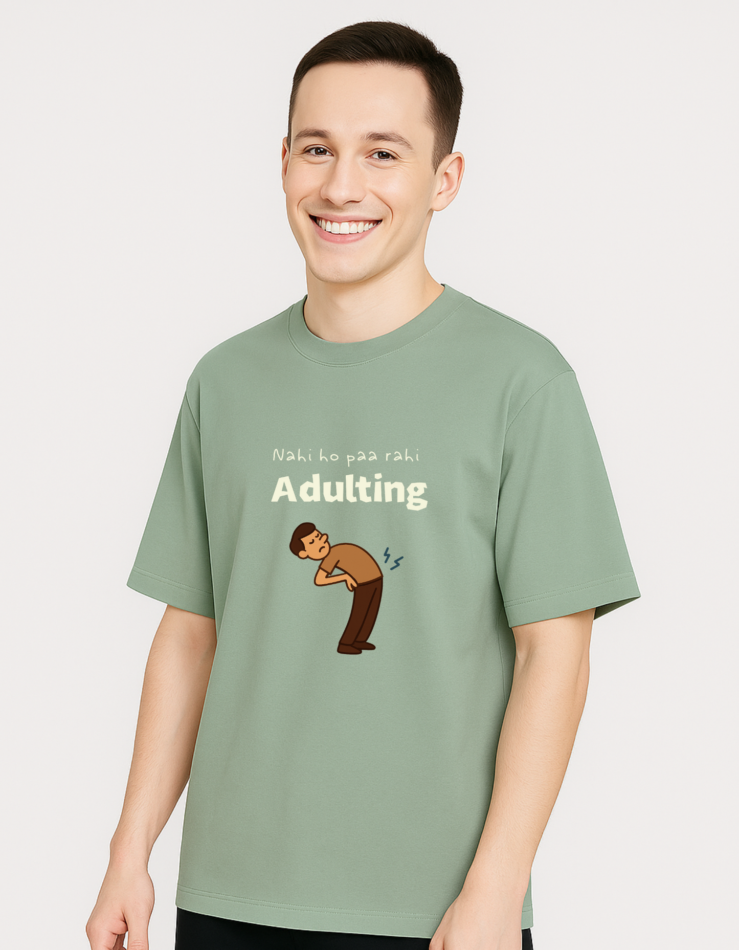 Nahi Ho Paa Rahi Adulting Men Edition Oversized T-shirt