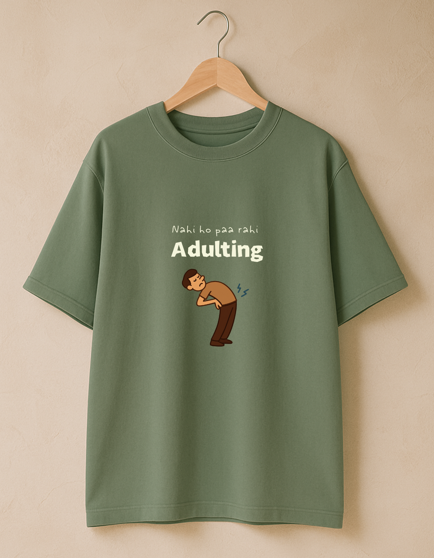 Nahi Ho Paa Rahi Adulting Men Edition Oversized T-shirt