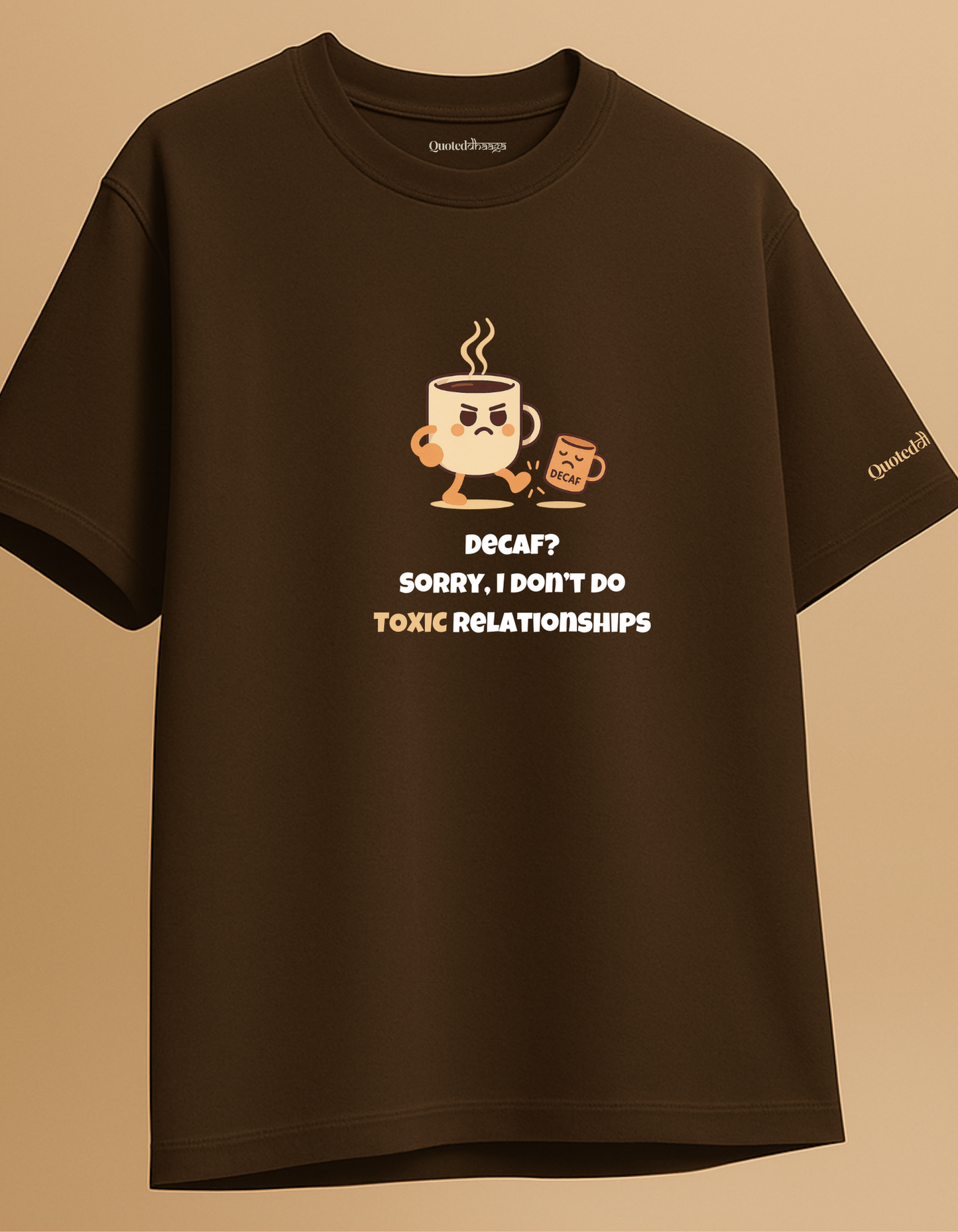 Decaf and Toxicity oversized T-shirt