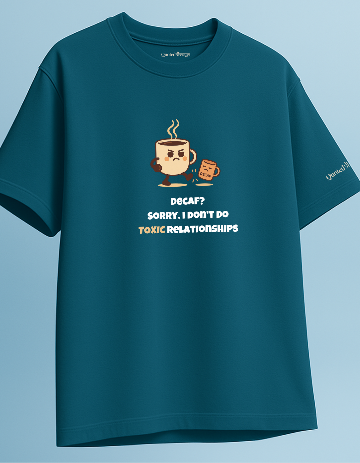 Decaf and Toxicity oversized T-shirt