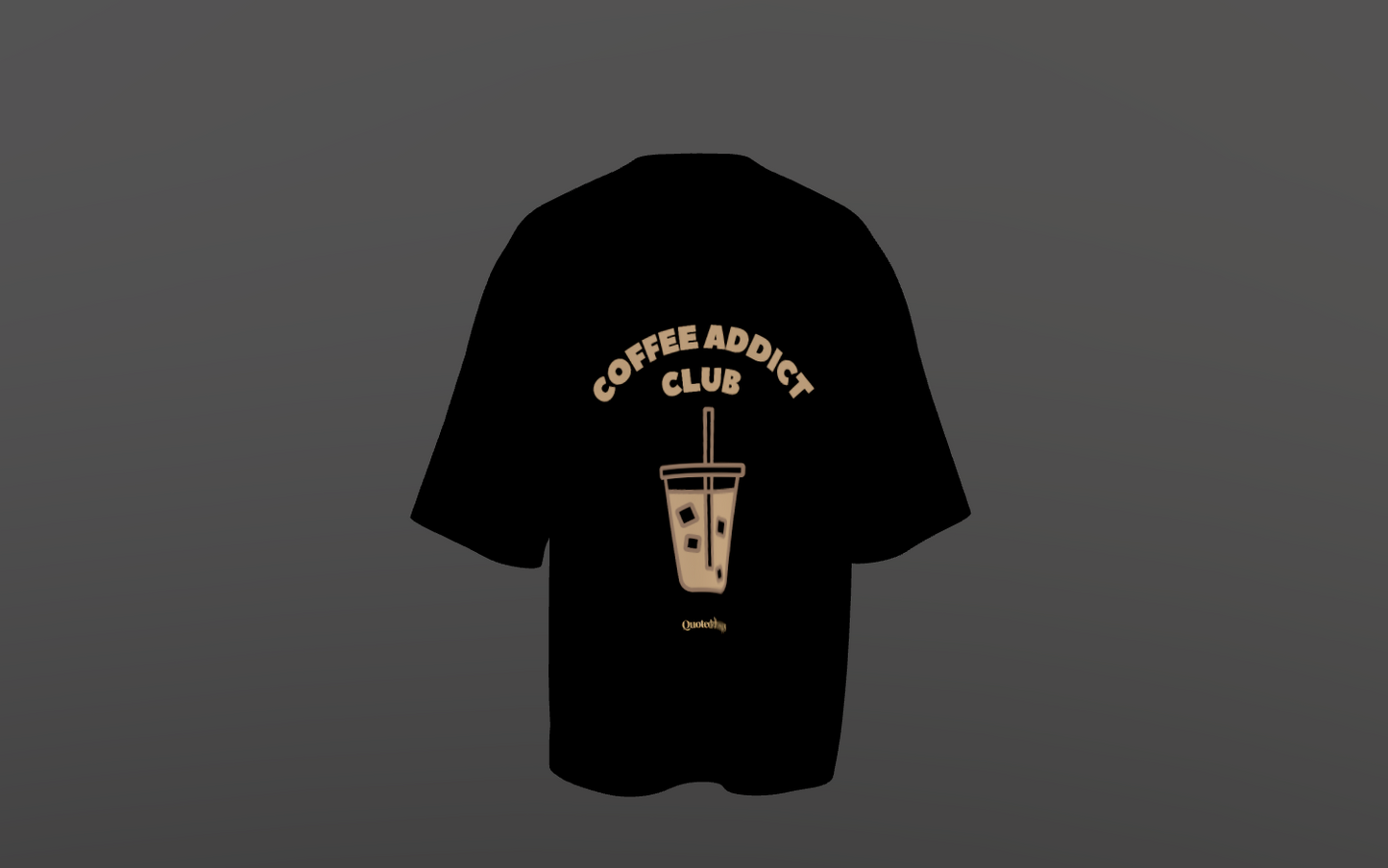 Me and my Latte against the world - For the Coffee Lovers Premium Luxe Terry Cotton Round NeckOversized T-shirt