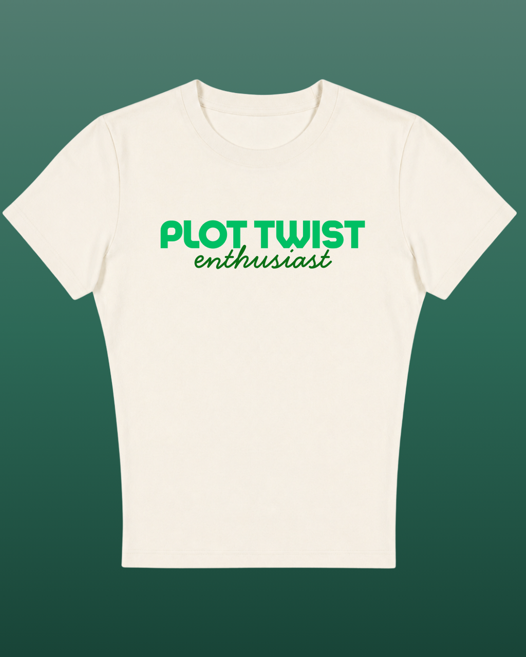 Plot Twist Enthusiast - Baby Tee For Women