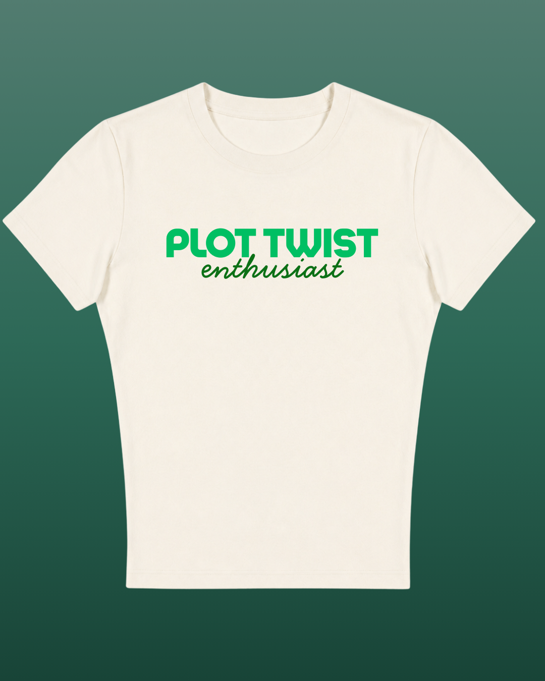 Plot Twist Enthusiast - Baby Tee For Women