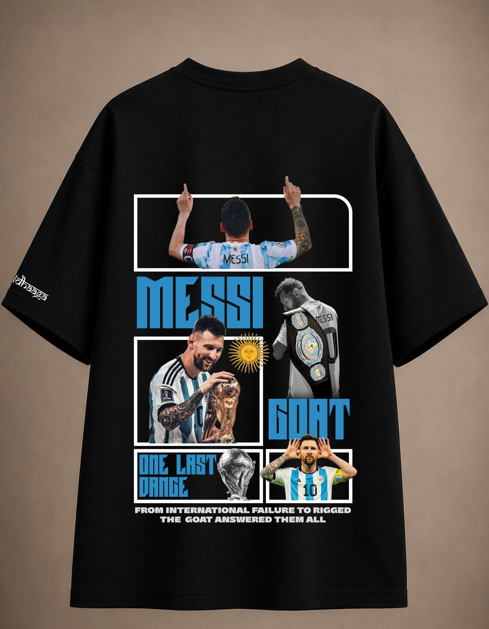 Argentina edition ft. Messi oversized Tshirt