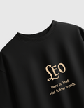 सब लिखा हुआ है – All 12 Zodiacs Black Oversized T-shirt
