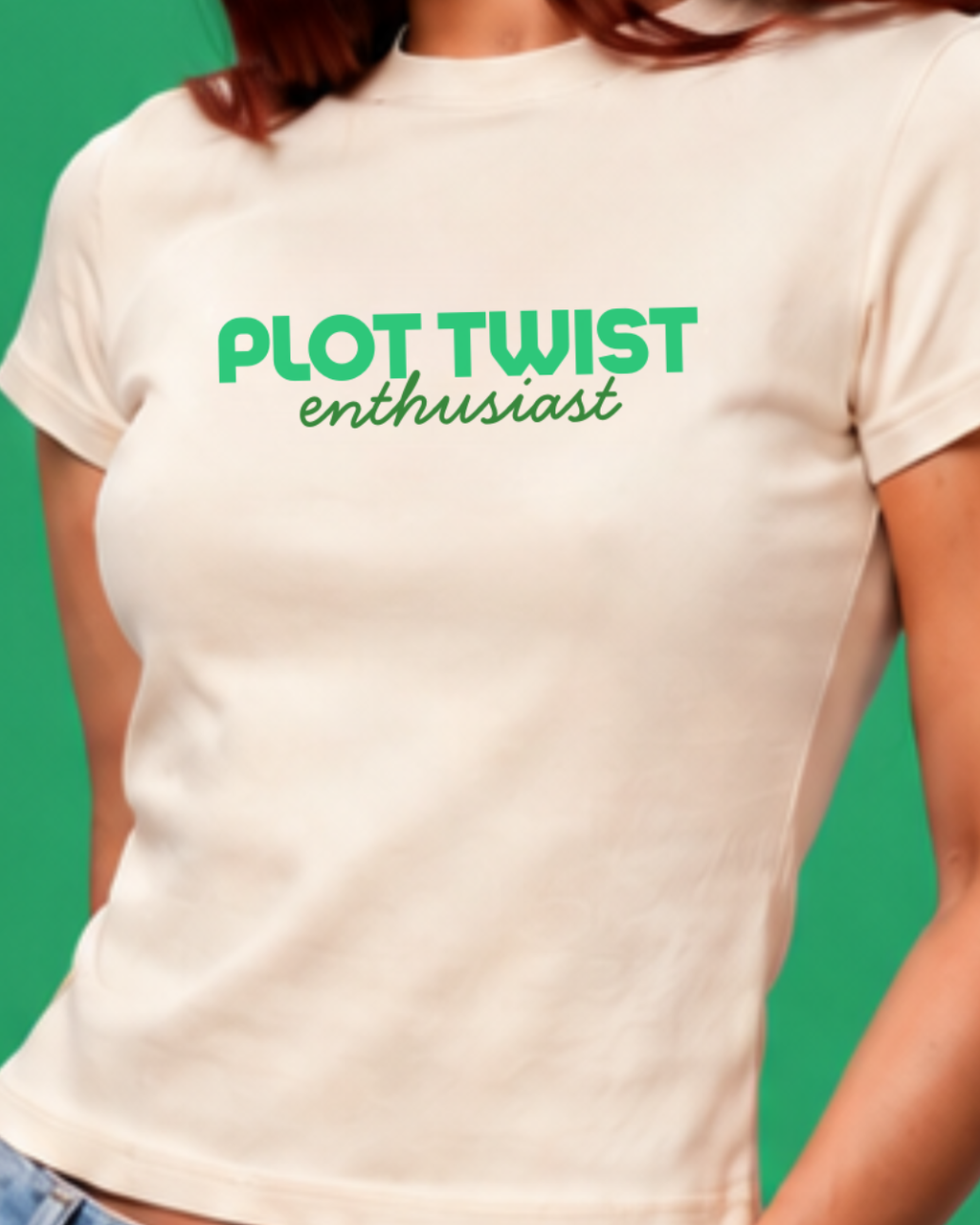Plot Twist Enthusiast - Baby Tee For Women