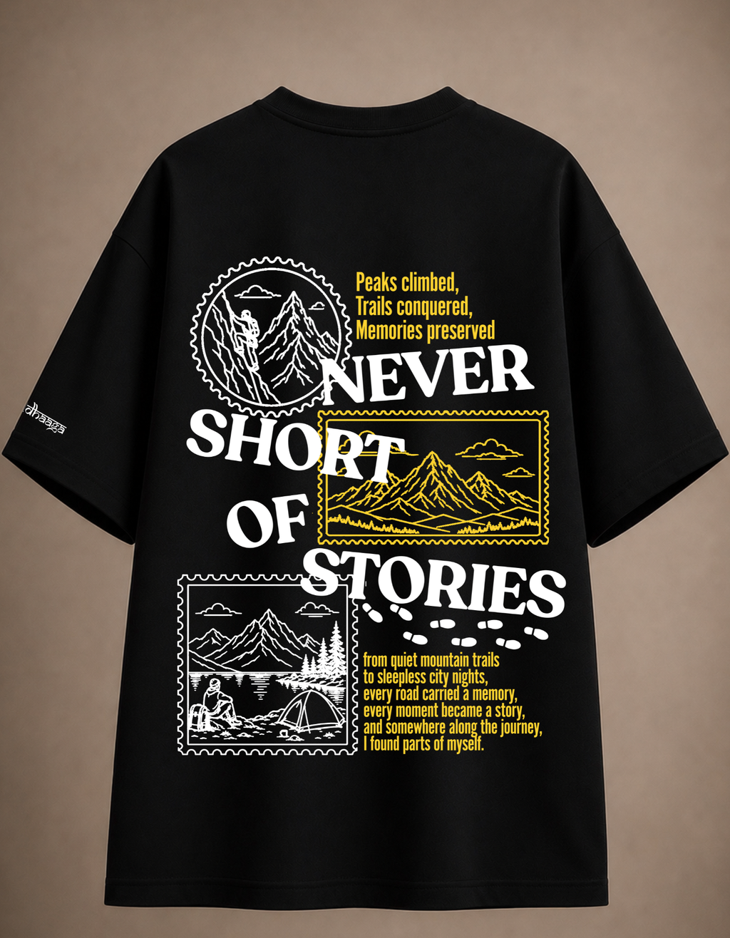 Never short of stories oversized Tshirt