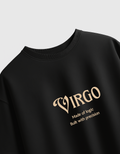 सब लिखा हुआ है – All 12 Zodiacs Black Oversized T-shirt