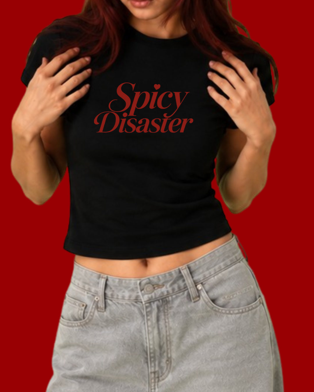 Spicy Disaster- Baby Tee for women