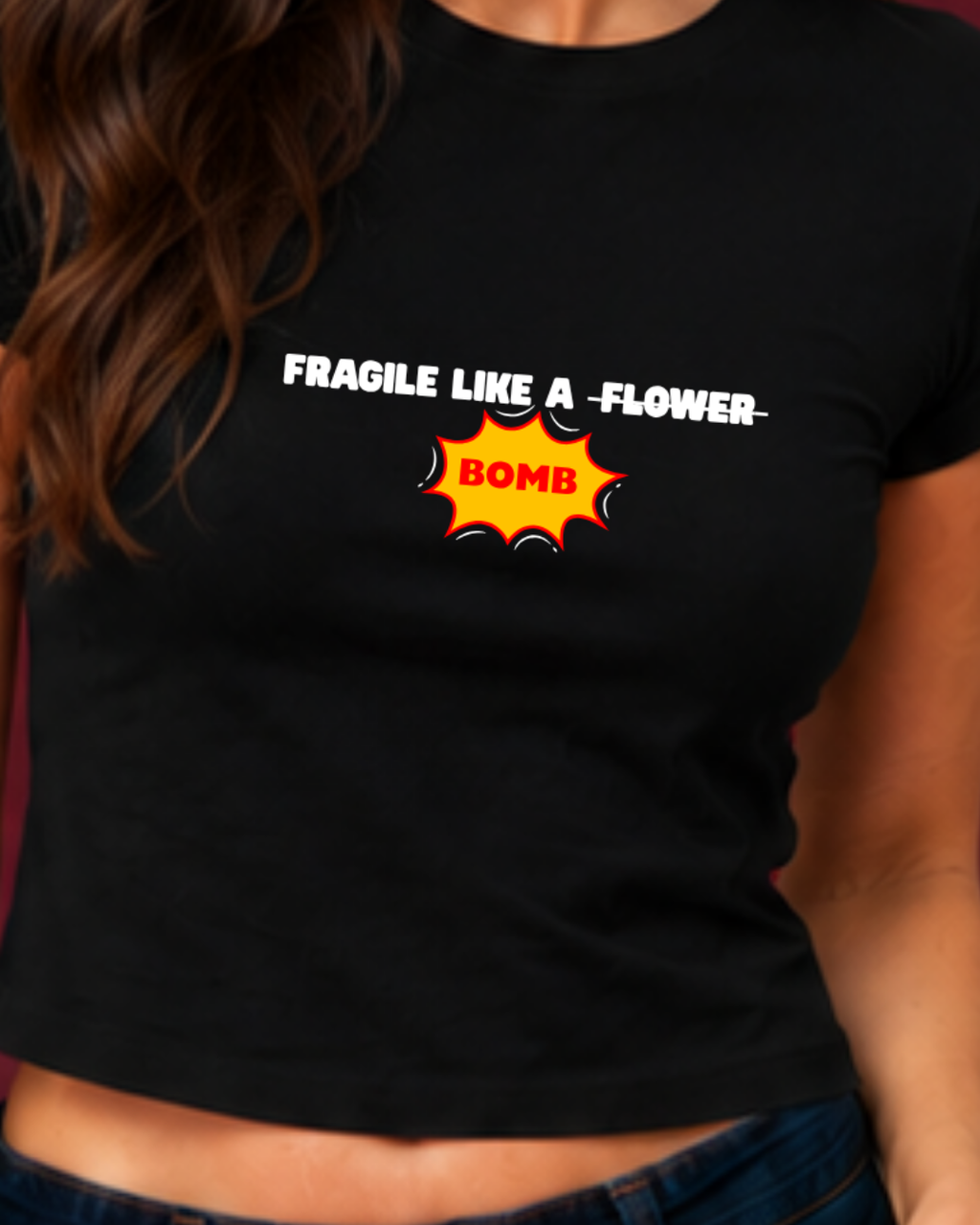 Fragile like as bomb - Baby Tee For Women