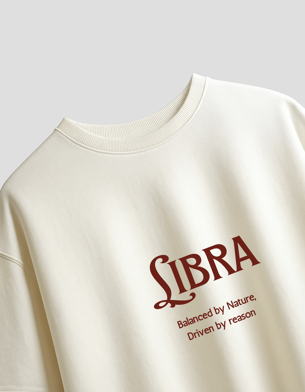 सब लिखा हुआ है – All 12 Zodiacs Off White Oversized T-shirt
