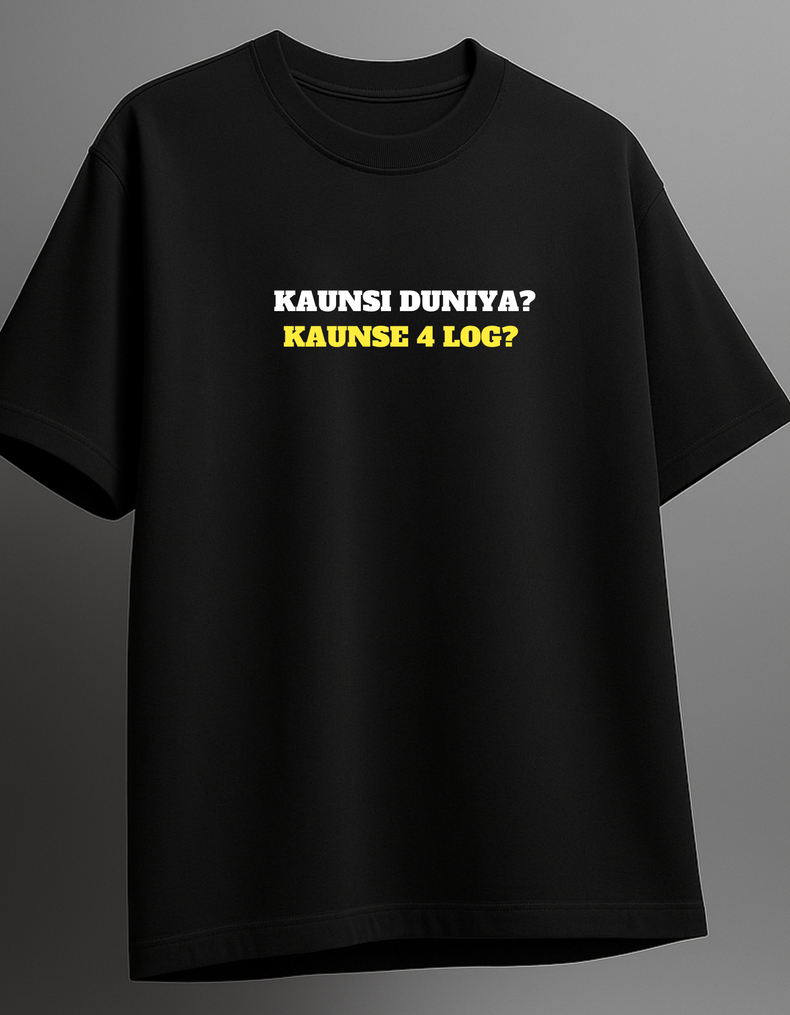 Kaunsi Duniya - The Inspirational Blue Oversized T-shirt