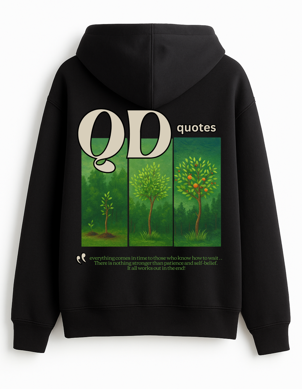 Sabr Oversized Hoodie - Front and Back