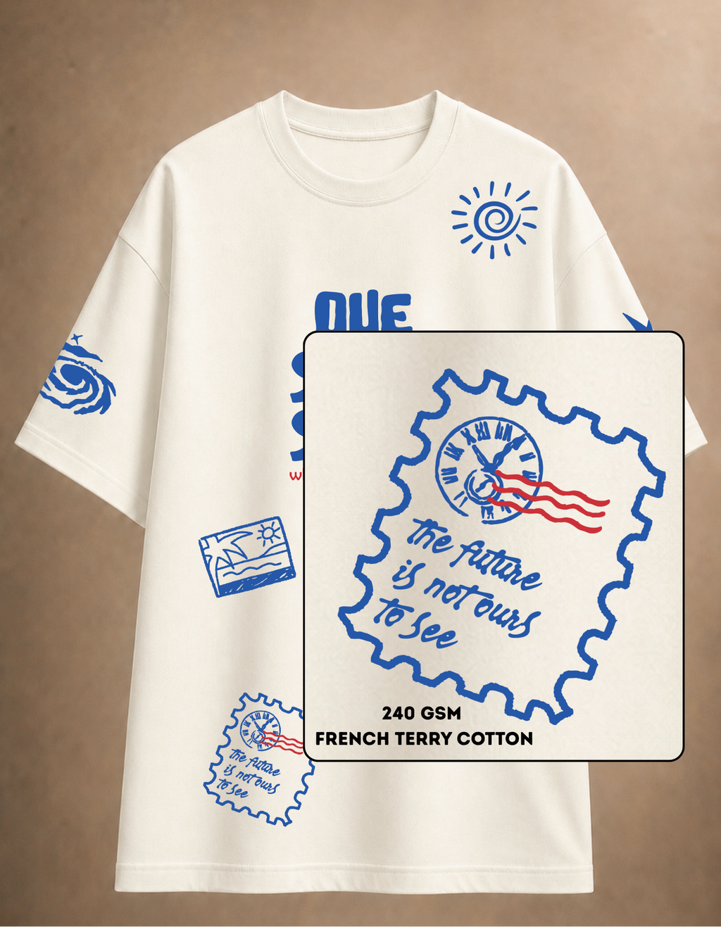 Que Sera Sera - What will be, will be Oversized Tee!