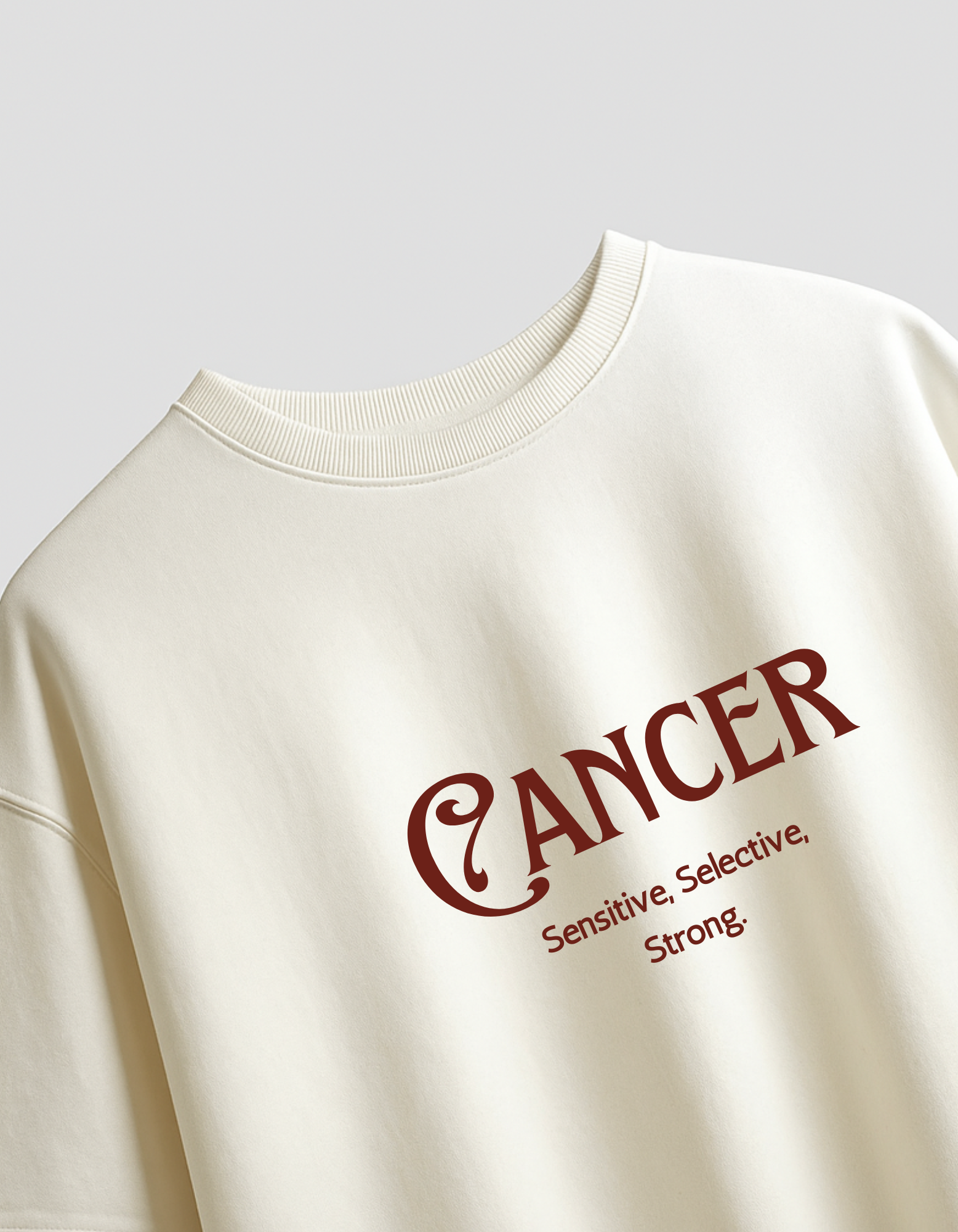सब लिखा हुआ है – All 12 Zodiacs Off White Oversized T-shirt