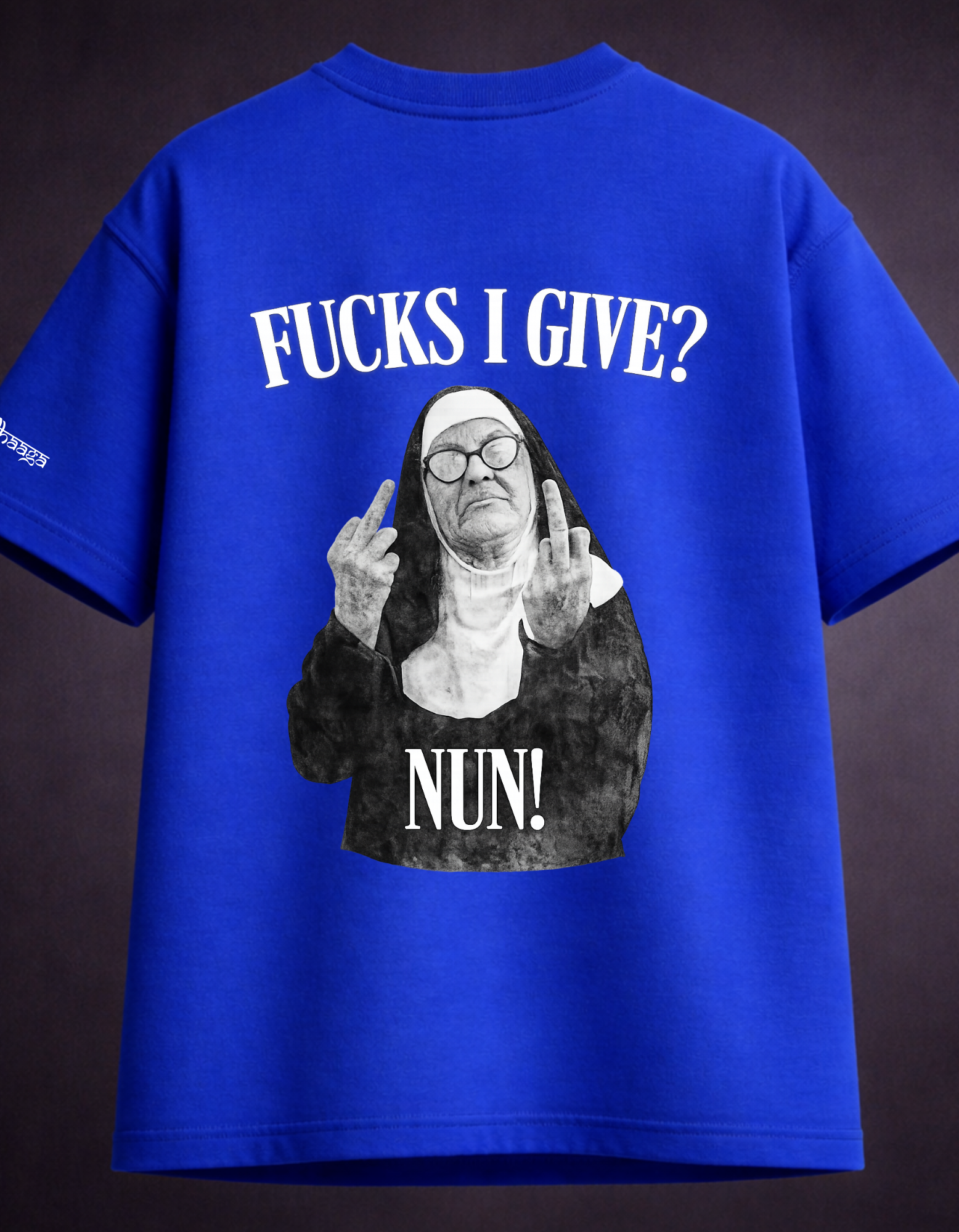 Shh, No One Cares - The Sarcastic Blue Oversized T-shirt