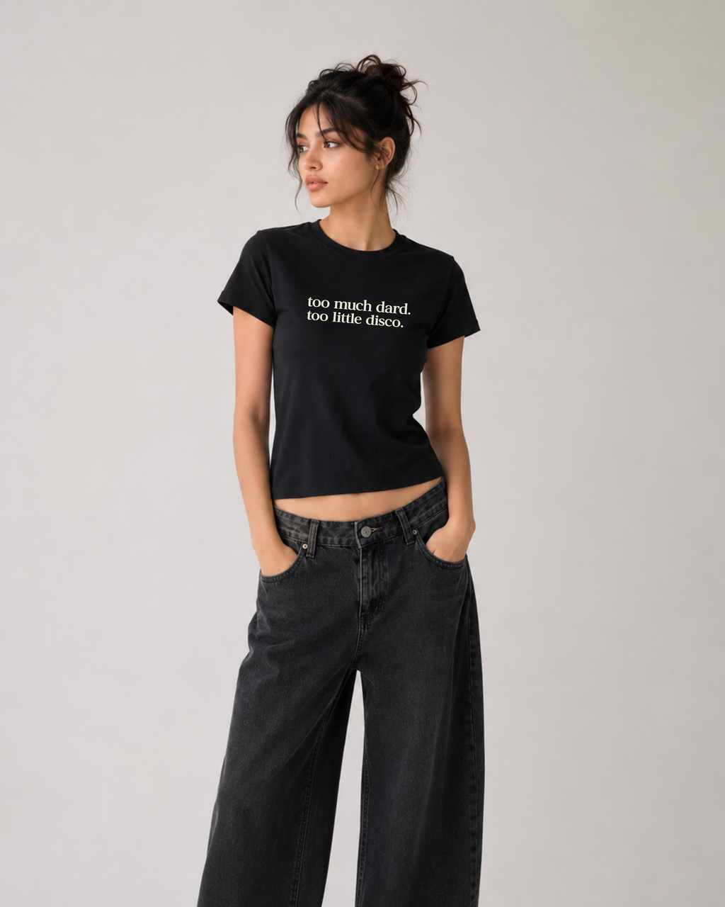 Too Much Dard, Too Little Disco - Baby Tee For Women