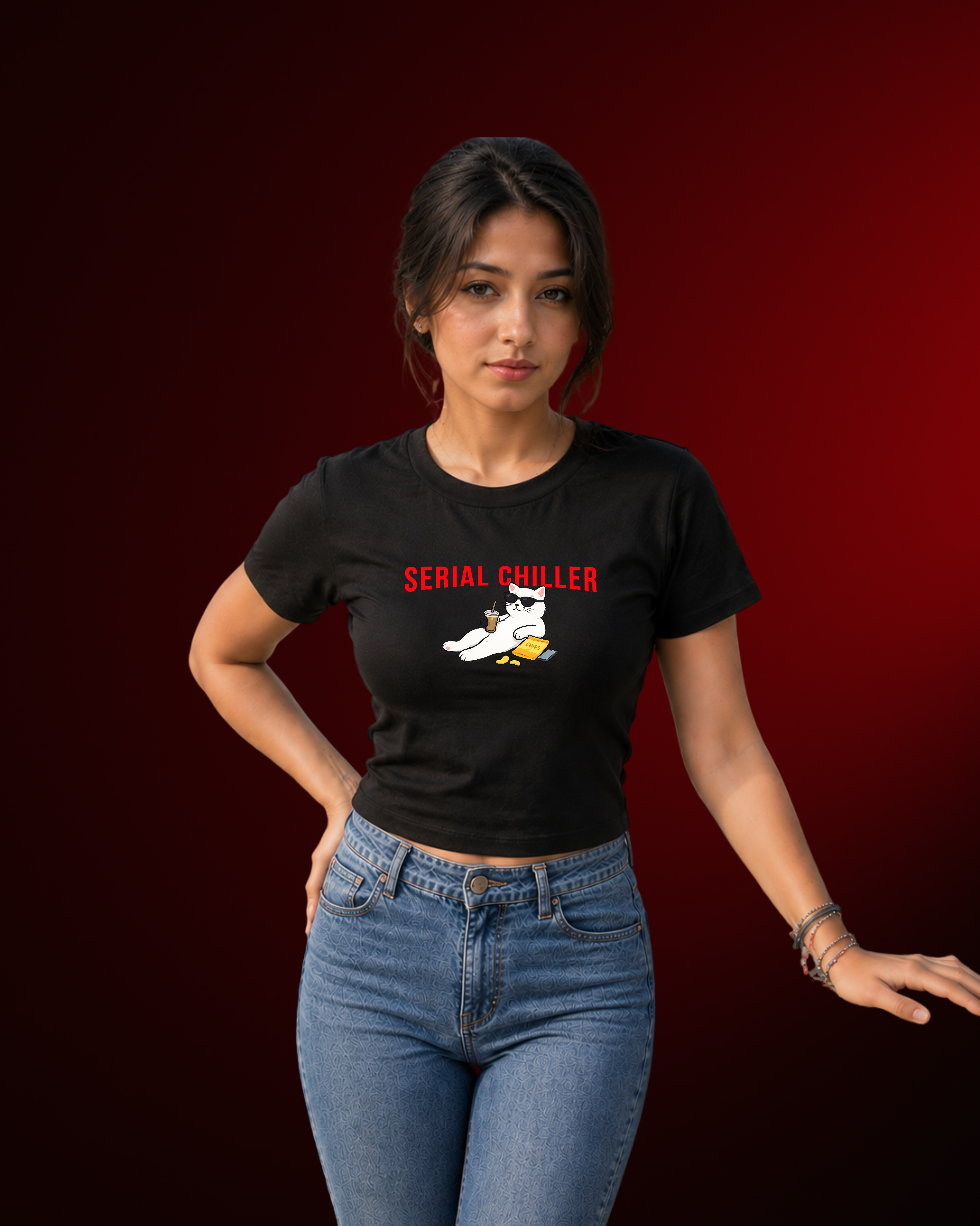 Serial Chiller - Baby Tee For Women