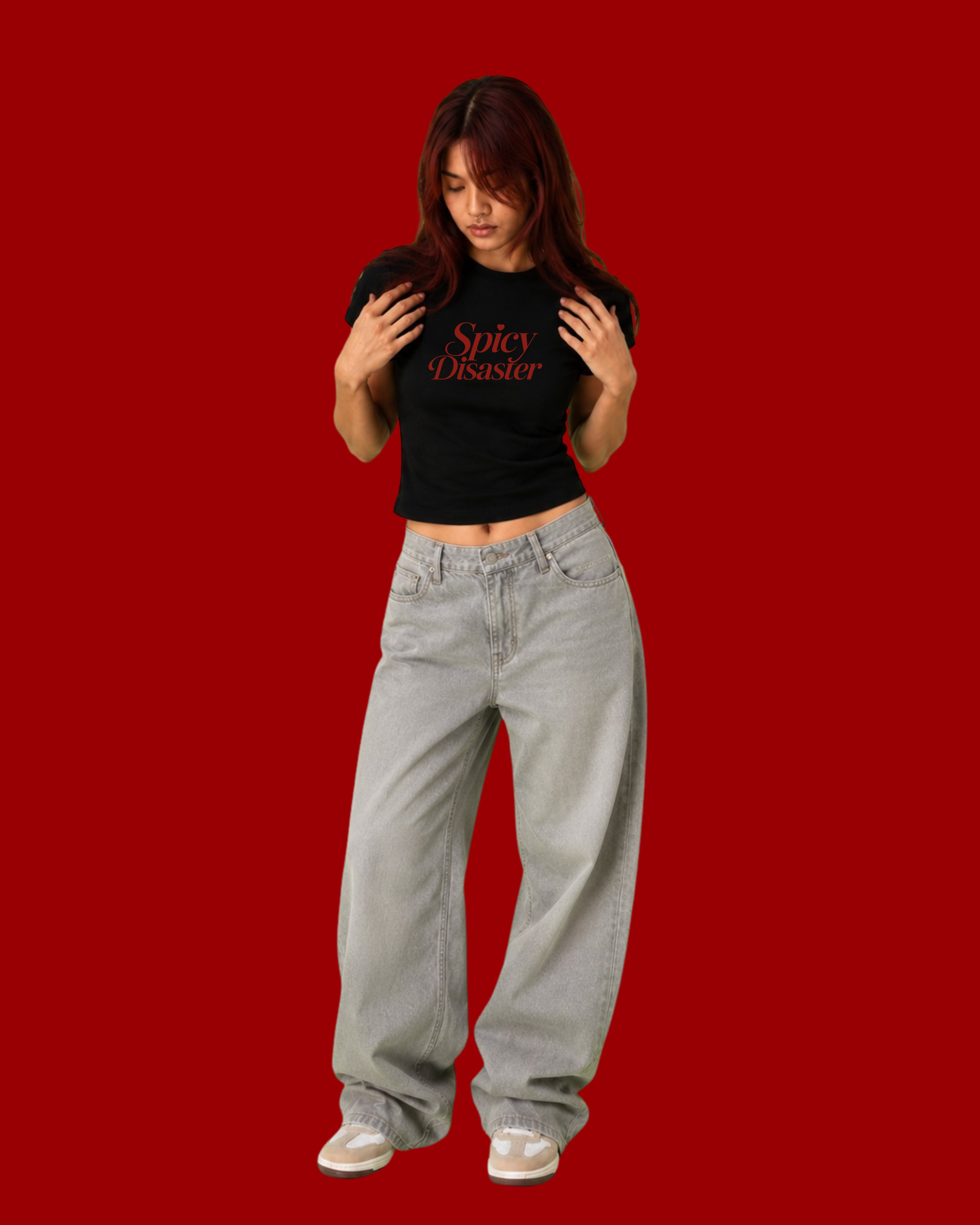 Spicy Disaster- Baby Tee for women