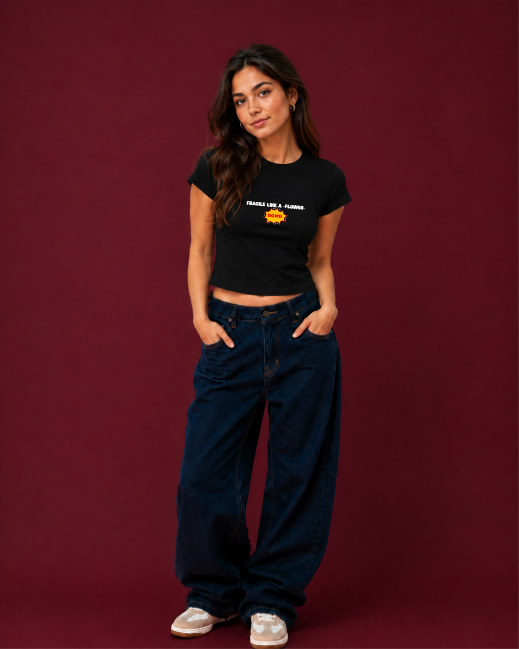 Fragile like as bomb - Baby Tee For Women