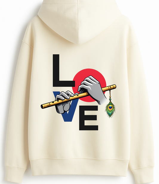 Krishna Flute Oversized Hoodie