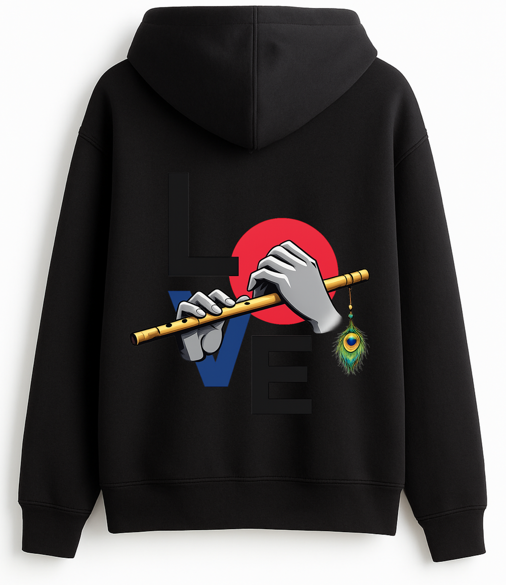 Krishna Flute Oversized Hoodie