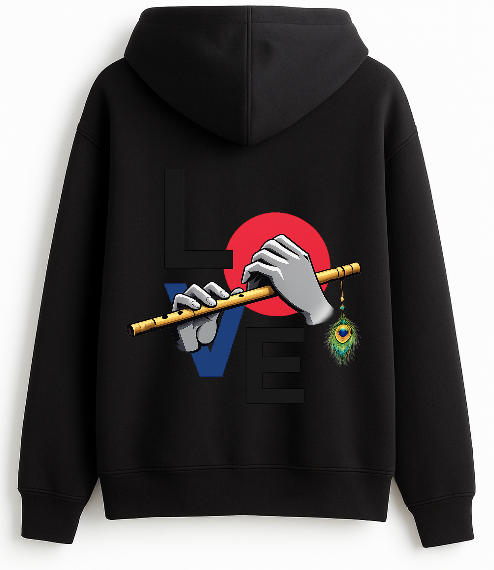 Krishna Flute Oversized Hoodie