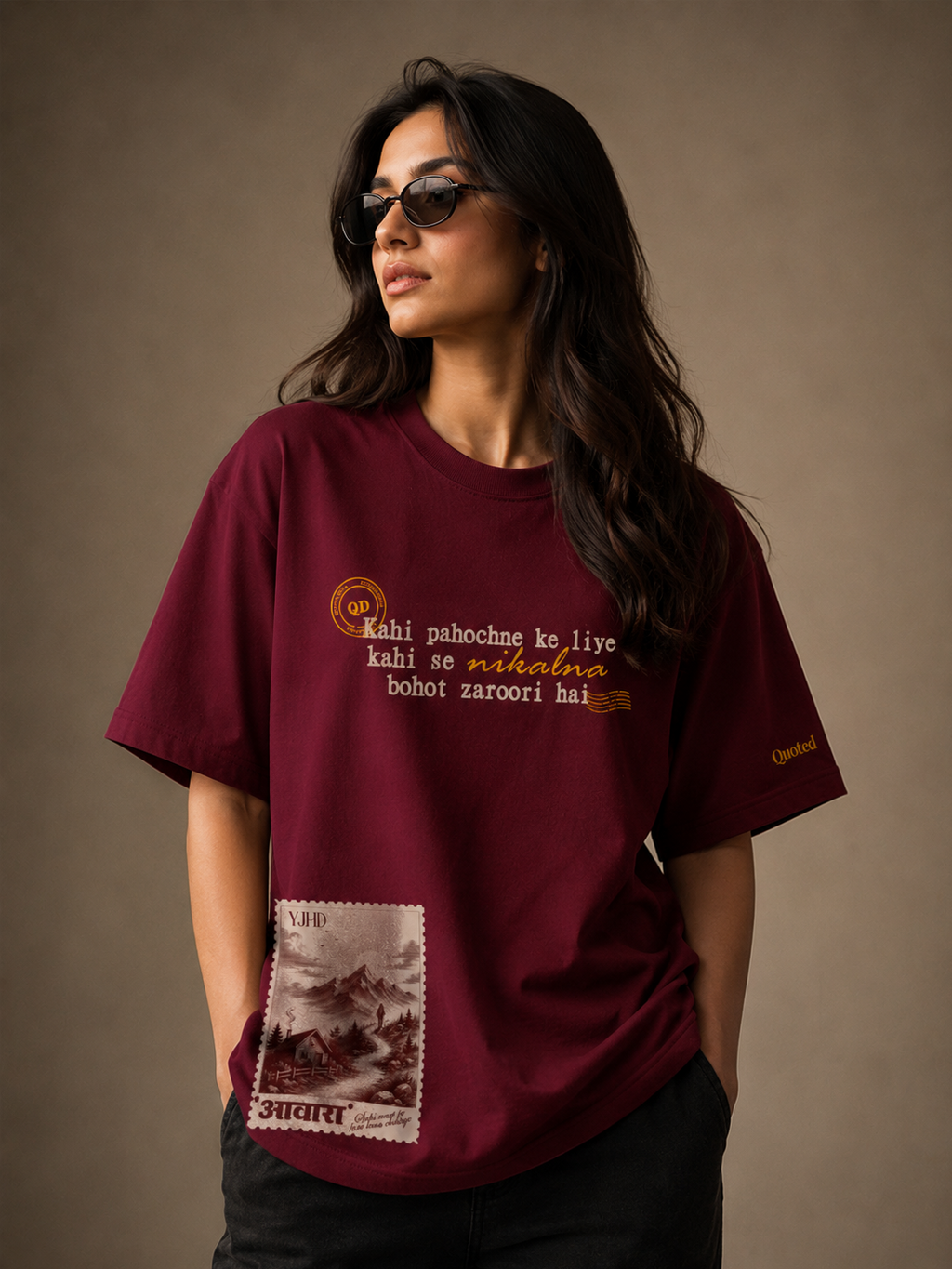 YJHD Aawara oversized T-shirt